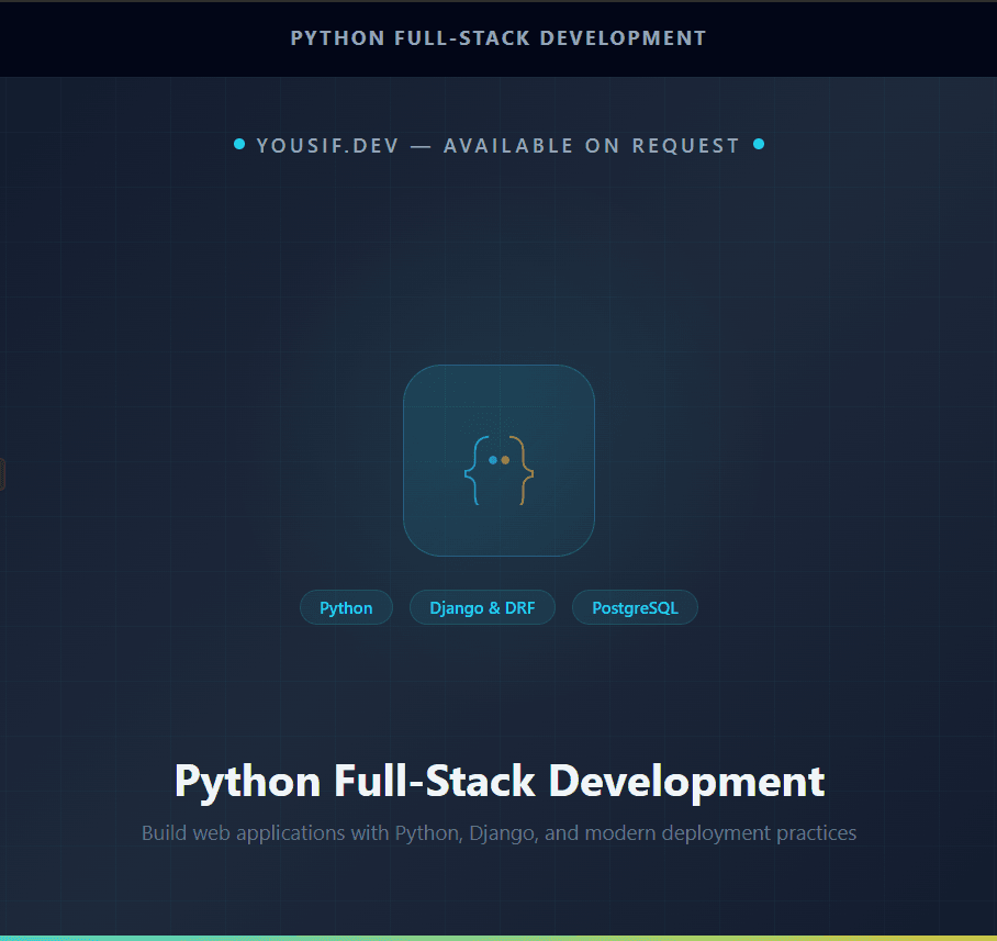 Python Full-Stack Development